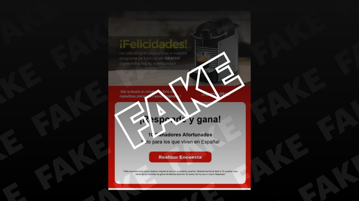 Alerta 'phishing': cuidado con esta falsa campaña de MediaMarkt en la que  dicen regalar una cafetera Nespresso | Newtral