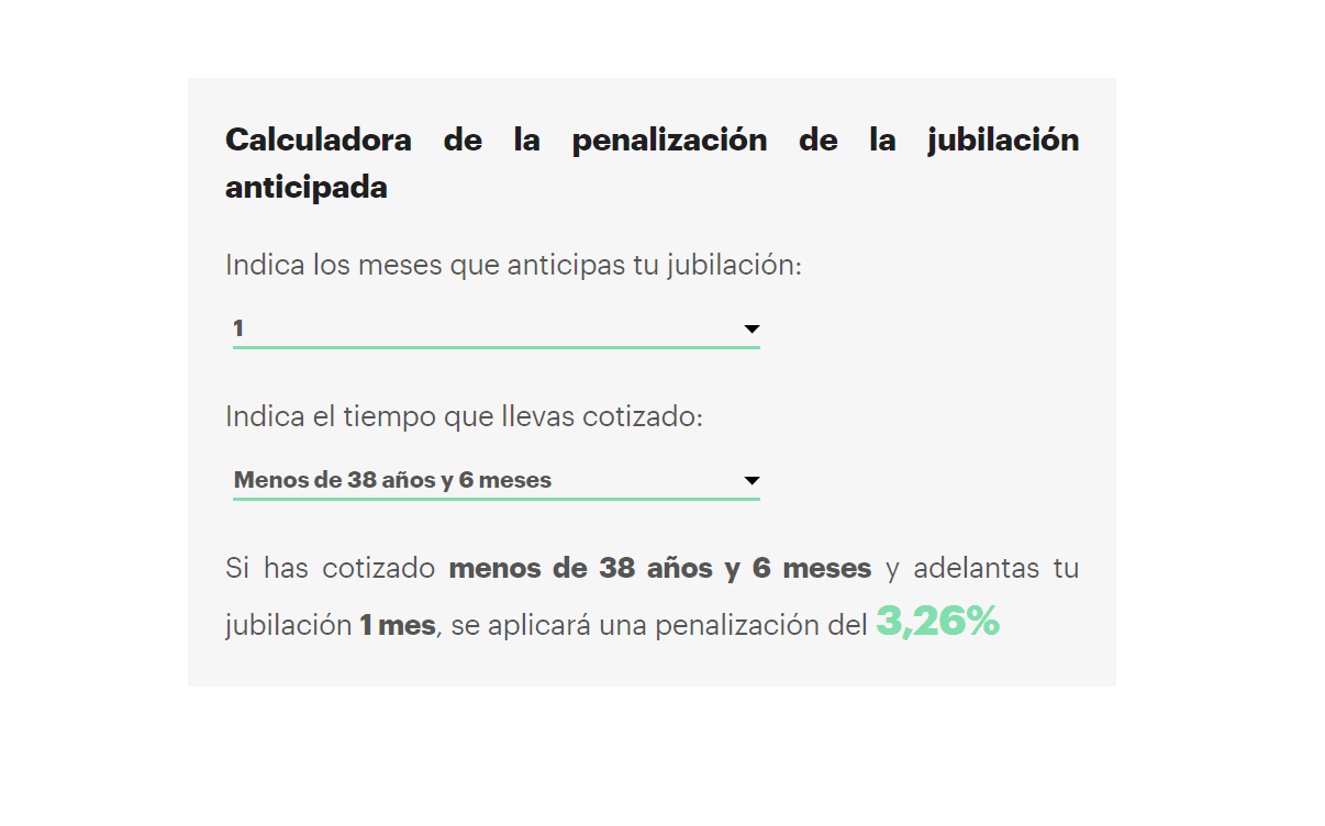 Así son las penalizaciones que tiene la jubilación anticipada