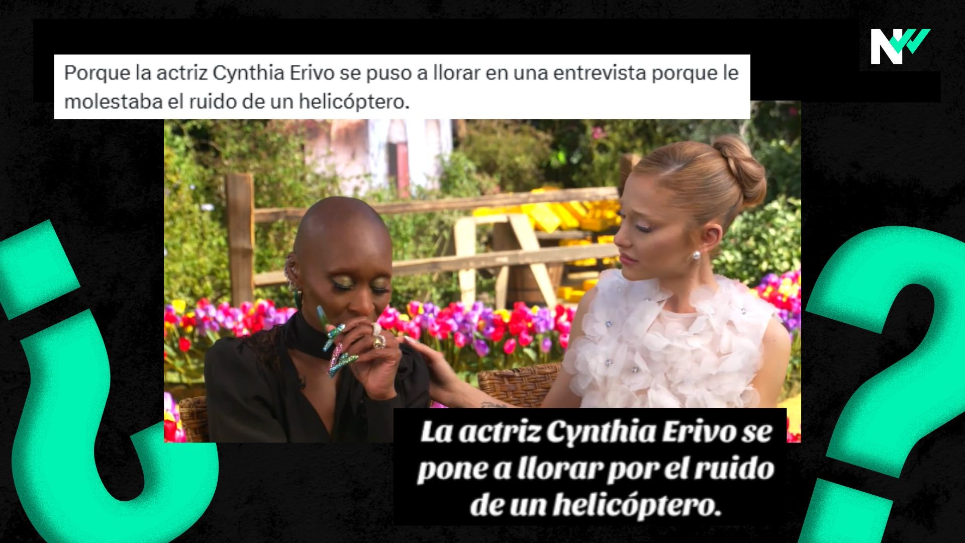 Qué sabemos del vídeo de Cynthia Erivo y el helicóptero