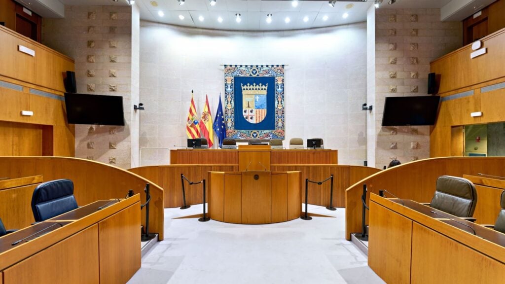 El sueldo que reciben los miembros de las Cortes y del Gobierno de Aragón