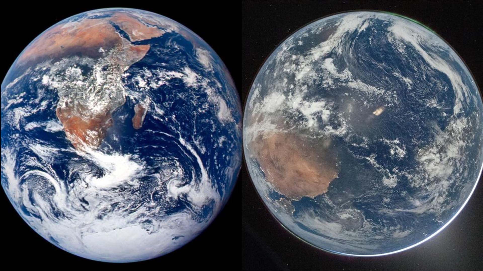 La imagen tomada por Artemis no implica que la Tierra haya perdido brillo desde las Apolo: este es el motivo por el que se ve tan distinta