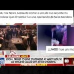 reportera fox tiroteo montaje