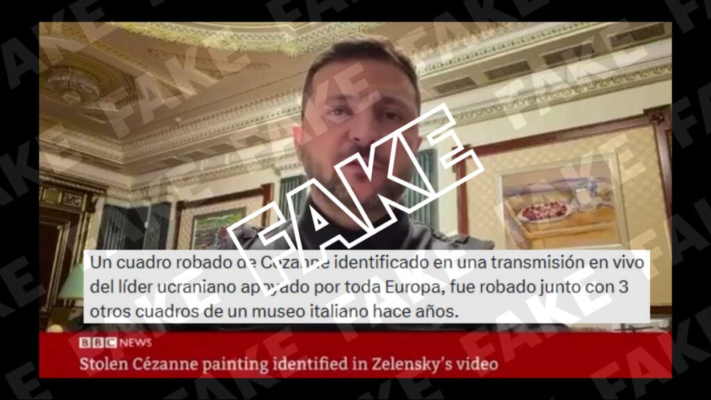 Zelenski Cézanne cuadro robado