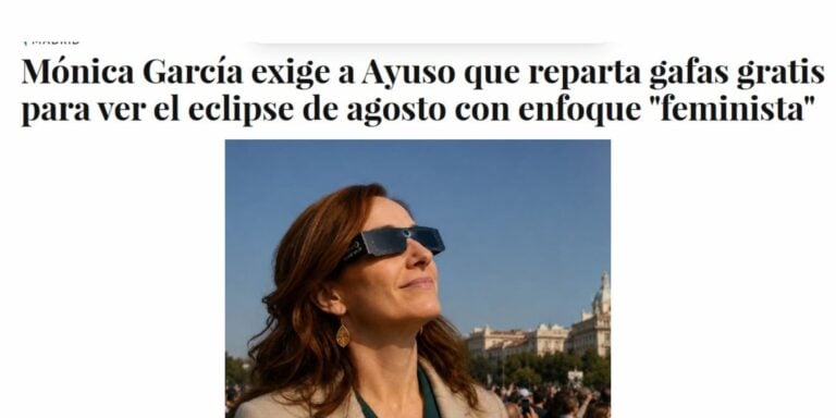 Mónica García gafas eclipse