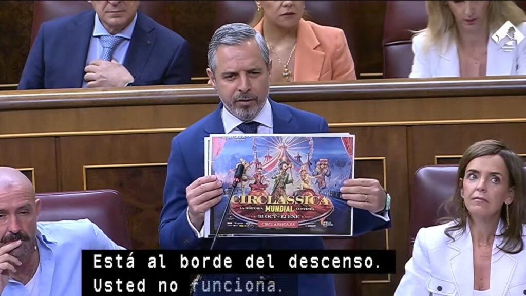 Bravo mostrando la imagen de un circo con fondos europeos