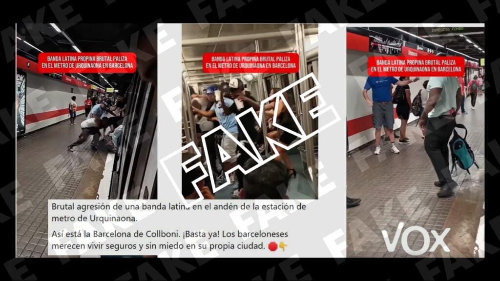 agresión metro Barcelona