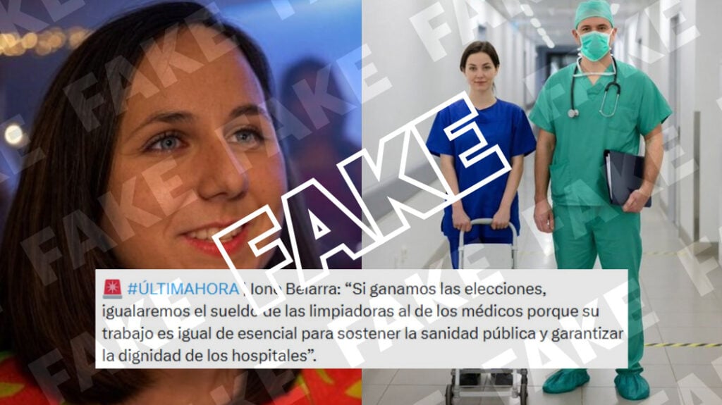 Belarra sueldo limpiadoras médicos