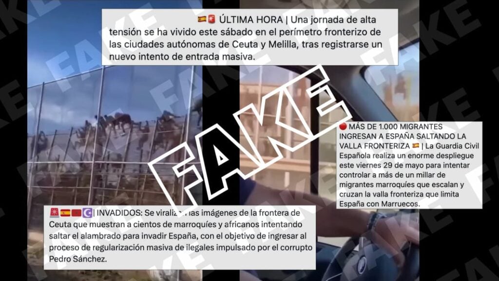 vídeo inmigrantes valla