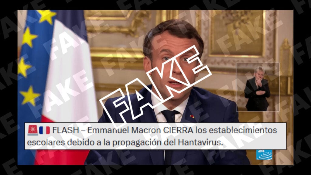 Macron no ha anunciado el cierre de colegios por el hantavirus a 8 de mayo de 2026
