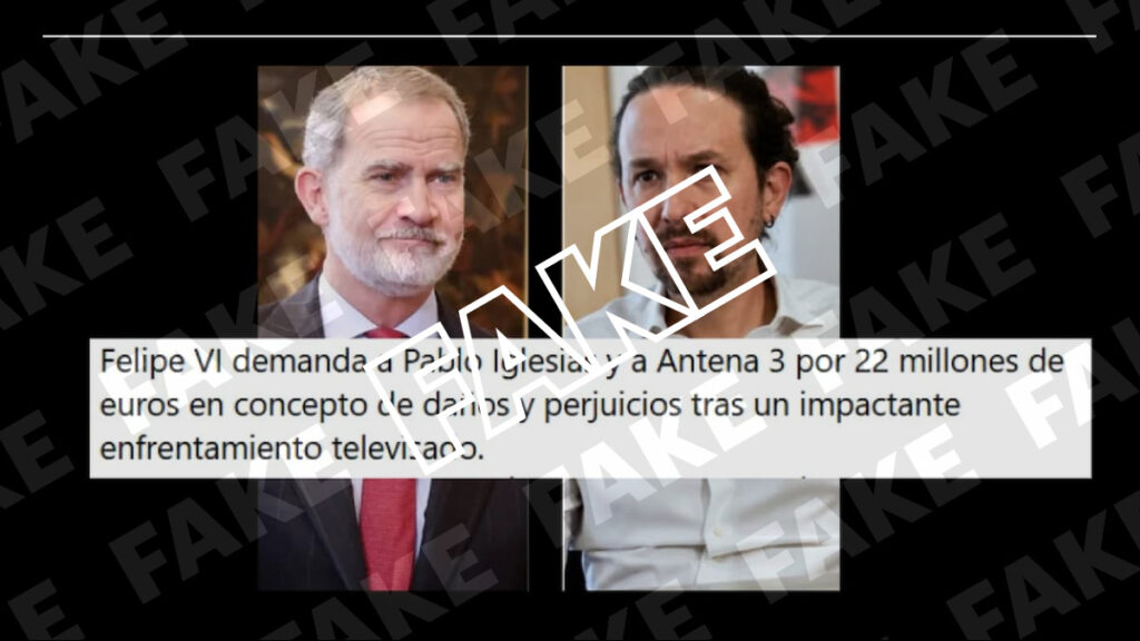 Felipe VI Pablo Iglesias demandado Antena 3