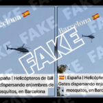 helicóptero mosquitos Barcelona