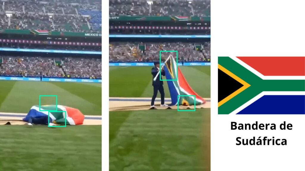 hombre tropieza Sudáfrica
