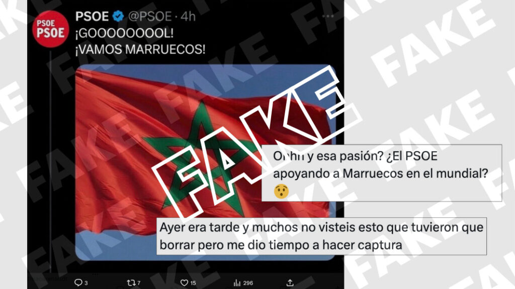 PSOE gol Marruecos
