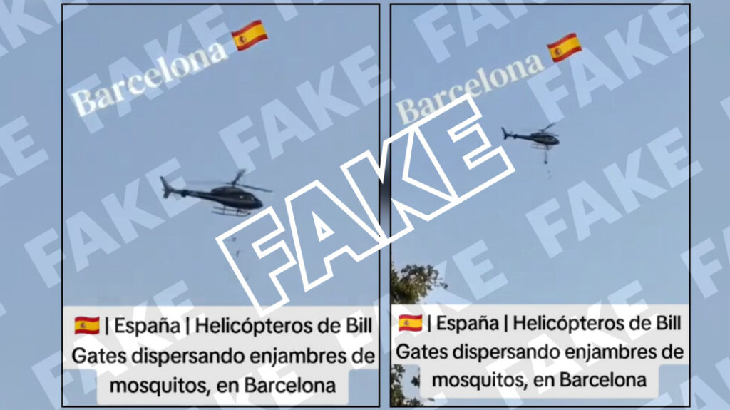 helicóptero mosquitos Barcelona
