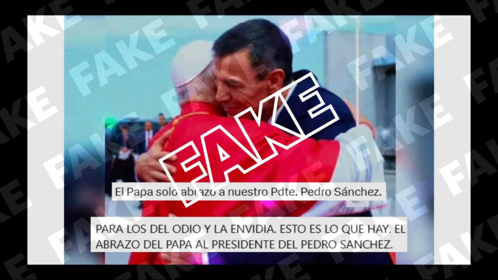 papa abrazo Sánchez