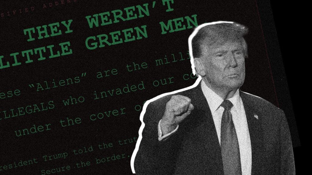 Donald Trump, impulsor de la web presidencial sobre 'aliens'