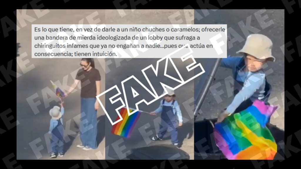 bandera LGTBIQA+ basura