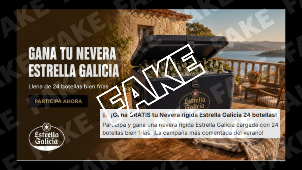 estafa nevera estrella galicia